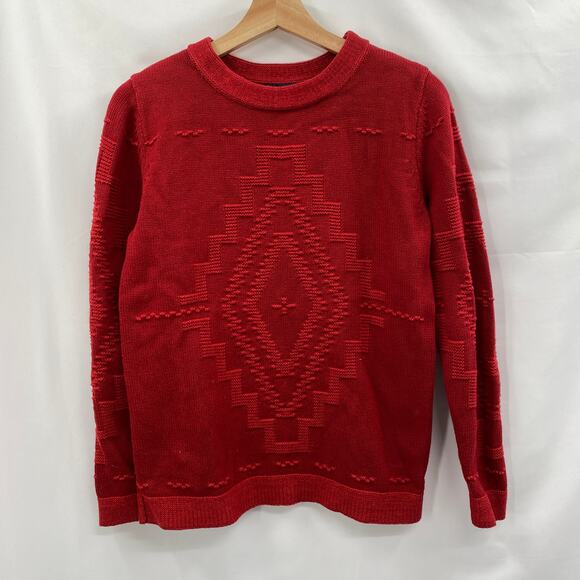 Pendleton XXS red southwestern crew sweater - Picture 5 of 5